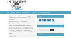 Desktop Screenshot of interviewswithwriters.com